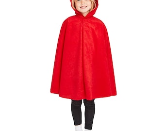 3-5 Yrs | Toddler Red cloak with hood for kids