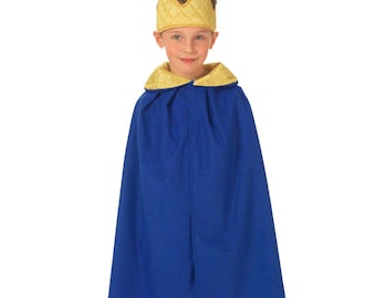 3-8 yrs | Blue King / Queen costume for kids