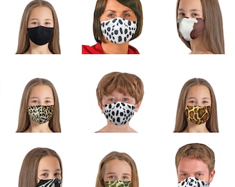 Animal Print Face mask for Childen and Adults