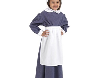 3-12 Yrs | White Apron costume accessory for kids