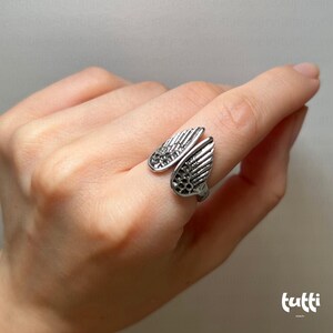 angel wings ring, gothic ring, Punk Ring,angel ring,celestial ring, unique couple ring, gothic jewelry, biker ring, wings ring, wings jewelry, Fairy Wings, Goth Ring,Witch Ring, gothic jewelry, gemstone ring, dainty ring, garnet ring, Stacking Ring, gift for mom, mothers day gift, gift for her, gift for him, Gifts for Girlfriend, dark jewelry, gothic ring, goth ring, celestial ring, thumb ring, fidget ring, sister ring, witchy ring, gothic jewelry, punk ring, fantasy ring, y2k ring