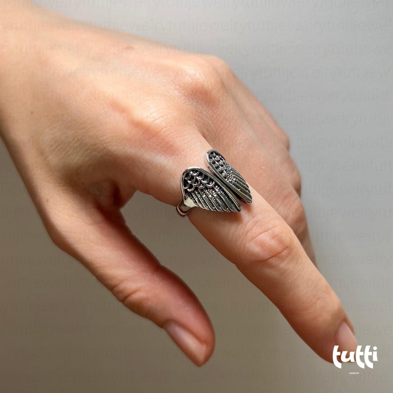 angel wings ring, gothic ring, Punk Ring,angel ring,celestial ring, unique couple ring, gothic jewelry, biker ring, wings ring, wings jewelry, Fairy Wings, Goth Ring,Witch Ring, gothic jewelry, gemstone ring, dainty ring, garnet ring, Stacking Ring, gift for mom, mothers day gift, gift for her, gift for him, Gifts for Girlfriend, dark jewelry, gothic ring, goth ring, celestial ring, thumb ring, fidget ring, sister ring, witchy ring, gothic jewelry, punk ring, fantasy ring, y2k ring