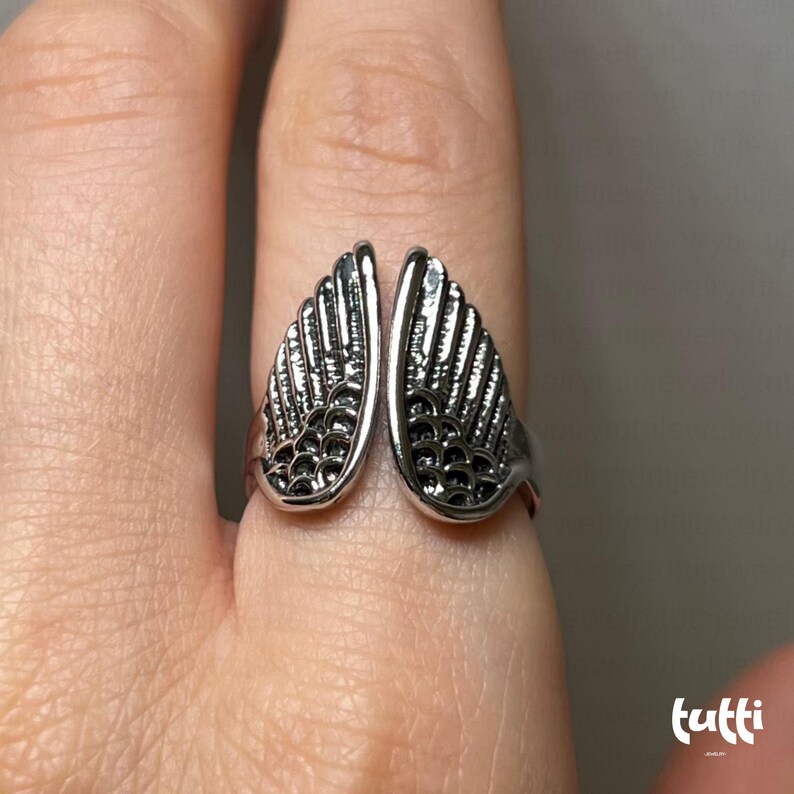 angel wings ring, gothic ring, Punk Ring,angel ring,celestial ring, unique couple ring, gothic jewelry, biker ring, wings ring, wings jewelry, Fairy Wings, Goth Ring,Witch Ring, gothic jewelry, gemstone ring, dainty ring, garnet ring, Stacking Ring, gift for mom, mothers day gift, gift for her, gift for him, Gifts for Girlfriend, dark jewelry, gothic ring, goth ring, celestial ring, thumb ring, fidget ring, sister ring, witchy ring, gothic jewelry, punk ring, fantasy ring, y2k ring