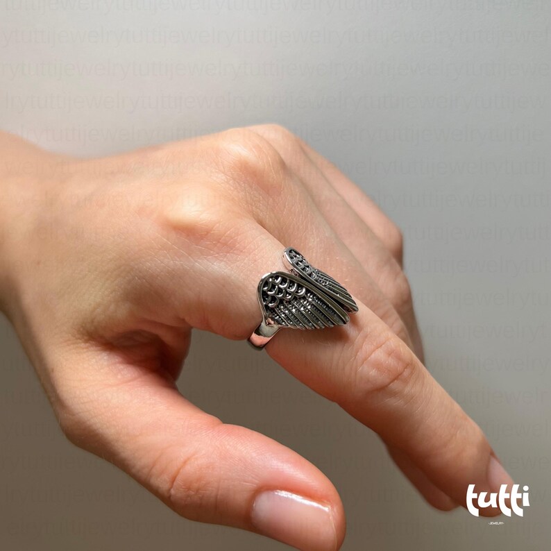 angel wings ring, gothic ring, Punk Ring,angel ring,celestial ring, unique couple ring, gothic jewelry, biker ring, wings ring, wings jewelry, Fairy Wings, Goth Ring,Witch Ring, gothic jewelry, gemstone ring, dainty ring, garnet ring, Stacking Ring, gift for mom, mothers day gift, gift for her, gift for him, Gifts for Girlfriend, dark jewelry, gothic ring, goth ring, celestial ring, thumb ring, fidget ring, sister ring, witchy ring, gothic jewelry, punk ring, fantasy ring, y2k ring