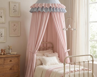 Luxury Kids Canopy Tent | Soft Cotton Ceiling Canopy for Nursery & Playroom