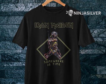 Vintage Iron Maiden LA 2008 Somewhere Back in Time Tour T-shirt