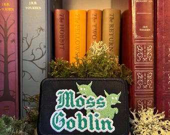 Patch bordado de duende de musgo