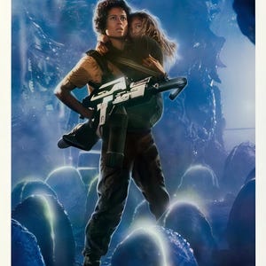 Póster digital de la película Aliens: arte mural de cine de acción y ciencia ficción (Colección Top 100 n.° 27)