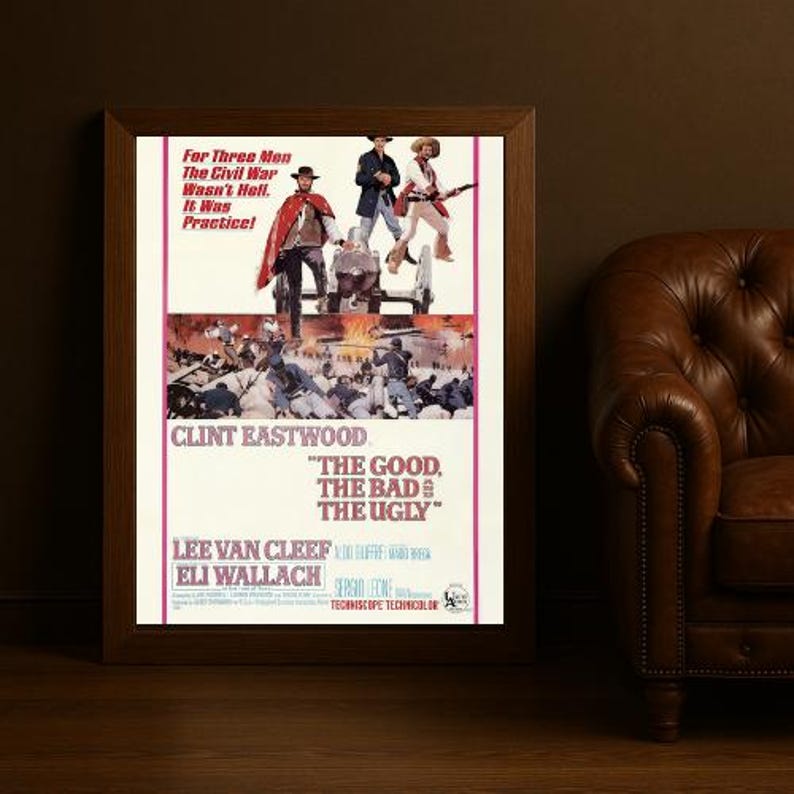The Good, the Bad and the Ugly Movie Poster – Western Cinema Wall Art ...