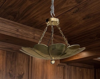 Lámpara colgante de flores de estilo moderno de mediados de siglo, lámparas colgantes, lámparas de techo, luminarias escandinavas, decoración, luces modernas para el hogar.