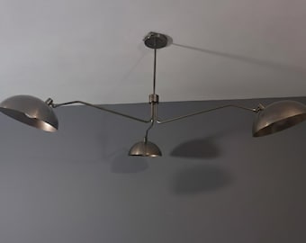 Lámpara de araña Sputnik de latón de los años 50 Lámpara colgante moderna de mediados de siglo Lámpara de techo de latón Lámparas modernas Lámpara colgante de techo