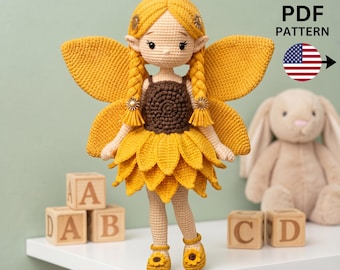 Butterfly Crochet pattern, Amigurumi Doll Pattern, Realistic crochet Doll Pattern, Fairy Doll, Waldrof Doll pattern, crochet summer top