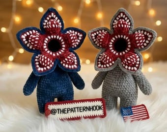 Crochet Flower Monster Pattern, Halloween Amigurumi, Creepy Doll (Digital Download)