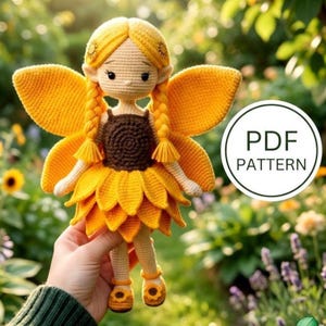 Butterfly Crochet pattern, Amigurumi Doll Pattern, Realistic crochet Doll Pattern, Fairy Doll, Waldrof Doll pattern, crochet summer top