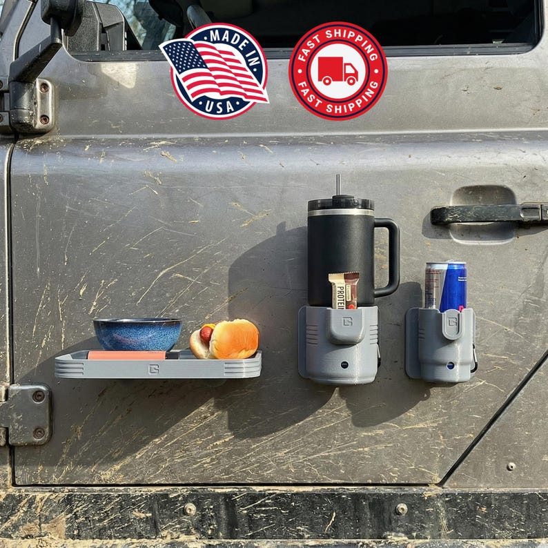 Magnetic Cup Holder for Trucks – DockBoss V2 – Fits Any Tumbler – Heavy Duty 3D Printed image 7