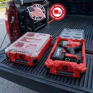 Milwaukee M18 High Torque Impact Wrench Drill Insert for Milwaukee Packout Organizer | Custom Tool Storage Organizer | 3D Printed