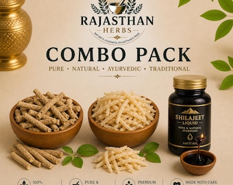 Ashwagandha, Safed Musli & Shilajeet Liquid Power Combo Pack