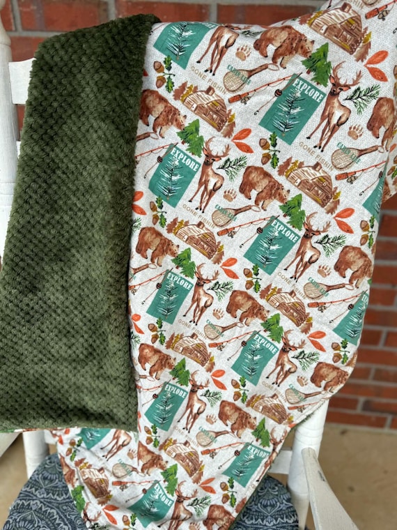 Hunting Club Minky Blanket