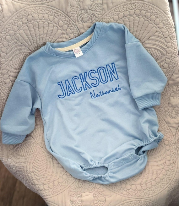 Embroidery Baby Bubble Romper