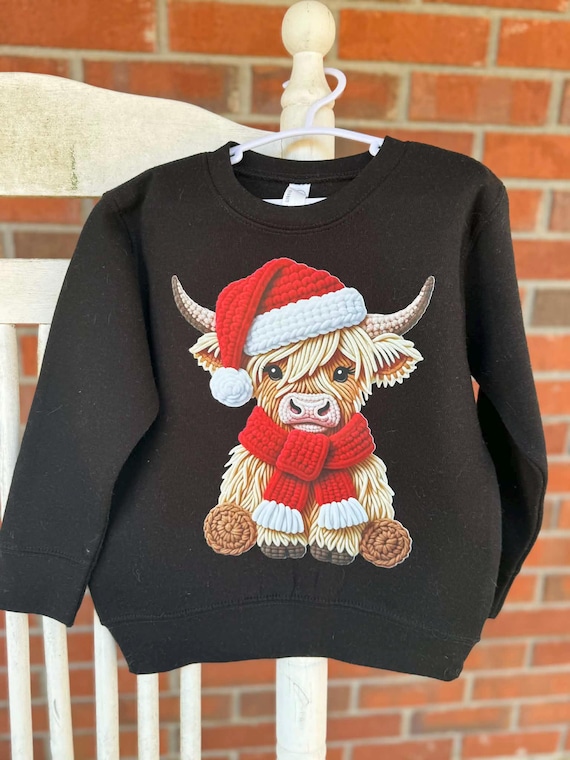Highland Cow Sweatshirt (4T)
