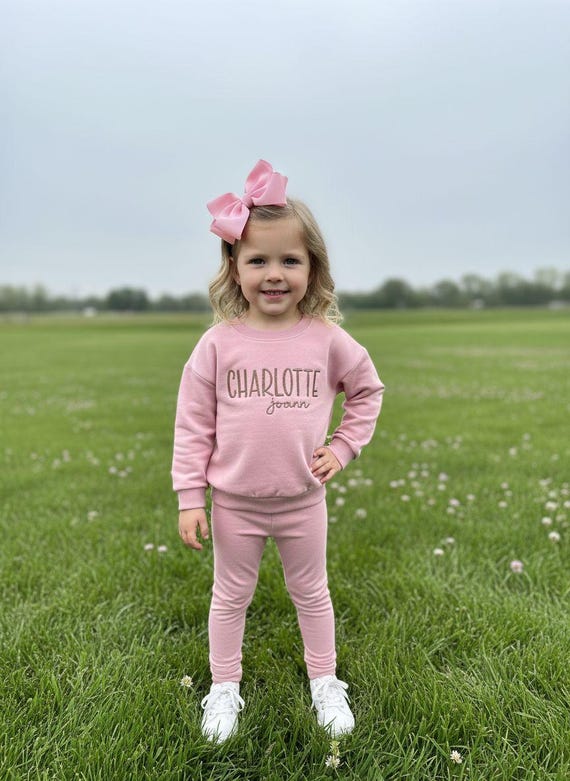 Embroidered Personalized Kids Sweatshirt Girl
