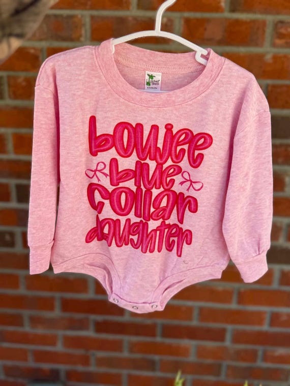 Blue Collar Dollar Bubble Romper (6/12M)