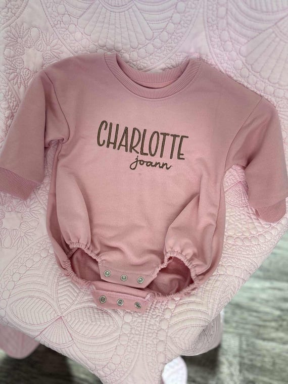 Embroidery Bubble Romper