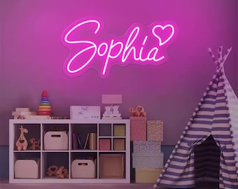 Custom Name Neon Sign For Kids, Custom Name Sign, Neon Name Sign, Kids Room Decor, LED Neon Sign, Home Decor, Neon Wall Sign,Neon Light Sign