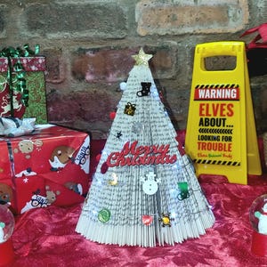 Christmas decoration book folding