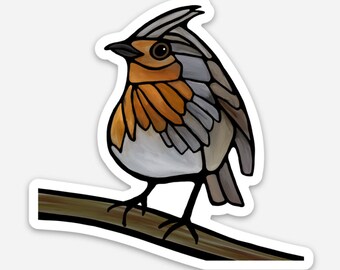 Vinyl Sticker - European Robin
