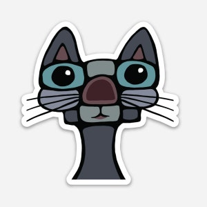 Autocollant en vinyle - Max le chat