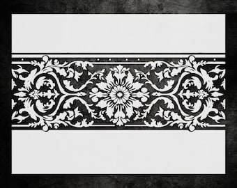 Plantilla decorativa para bordes de techo - Estilo rústico vintage