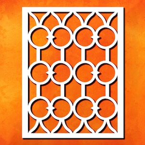Geometric Wall Stencil: Interlocking Circles, Reusable Mylar