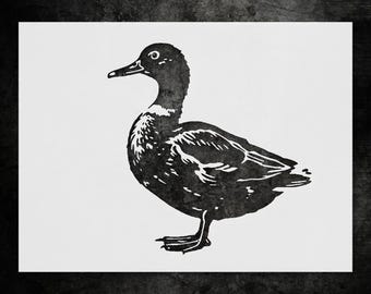 Duck Wall Stencil: Cottagecore and Farmhouse Style (Reusable Mylar)