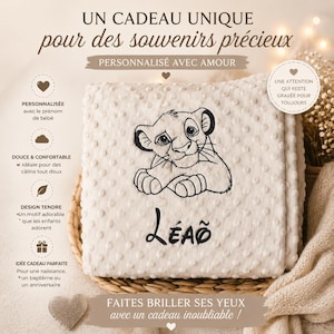 Copertina personalizzata per neonati – Morbida Minky | Garza di cotone – Copertina per neonati (maschi o femmine) – Regalo personalizzato – 100% poliestere