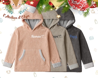 Sweat Plaid Personnalisé - Doux et épais - Taille Unique - Cadeau idéal pour Noël
