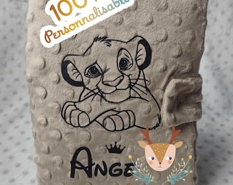 Protège Carnet de Santé Simba Disney Personnalisé – Naissance fille ou garçon – Cadeau personnalisé