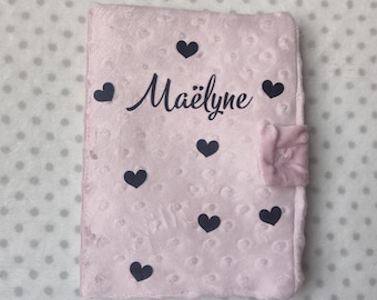 Protège Carnet de Santé Prénom Personnalisé – Naissance fille ou garçon – Cadeau personnalisé