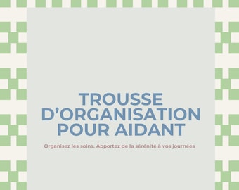 Organisateur pour aidants (20 pages) – Kit imprimable pour planifier les soins (PDF + Canva)