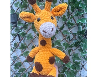 Handmade Crochet Giraffe Plush | Soft Amigurumi Toy | Children Gift