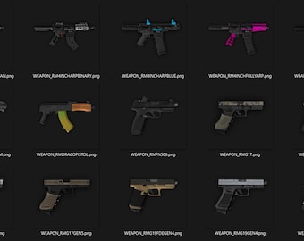 Gunpack 160+ | 50+ bijlagen | Installatiehandleiding en video inbegrepen | Slepen en neerzetten