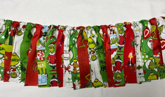 NEW GRINCH......Grinch, Merry Grinchmas Fabric Banner, The Grinch Banner, Grinch Decor Il_570xn