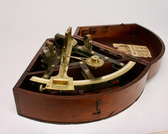 A Double Frame Sextant with Platinum and Gold Scales