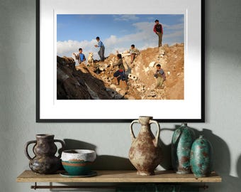Children at Play in Gaza — Palestine Documentary Photography Print | Gaza Playground Scene