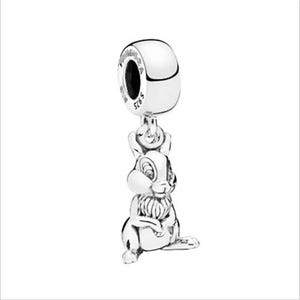 pandora  bambi thumper rabbit dangle charm 925 sterling silver