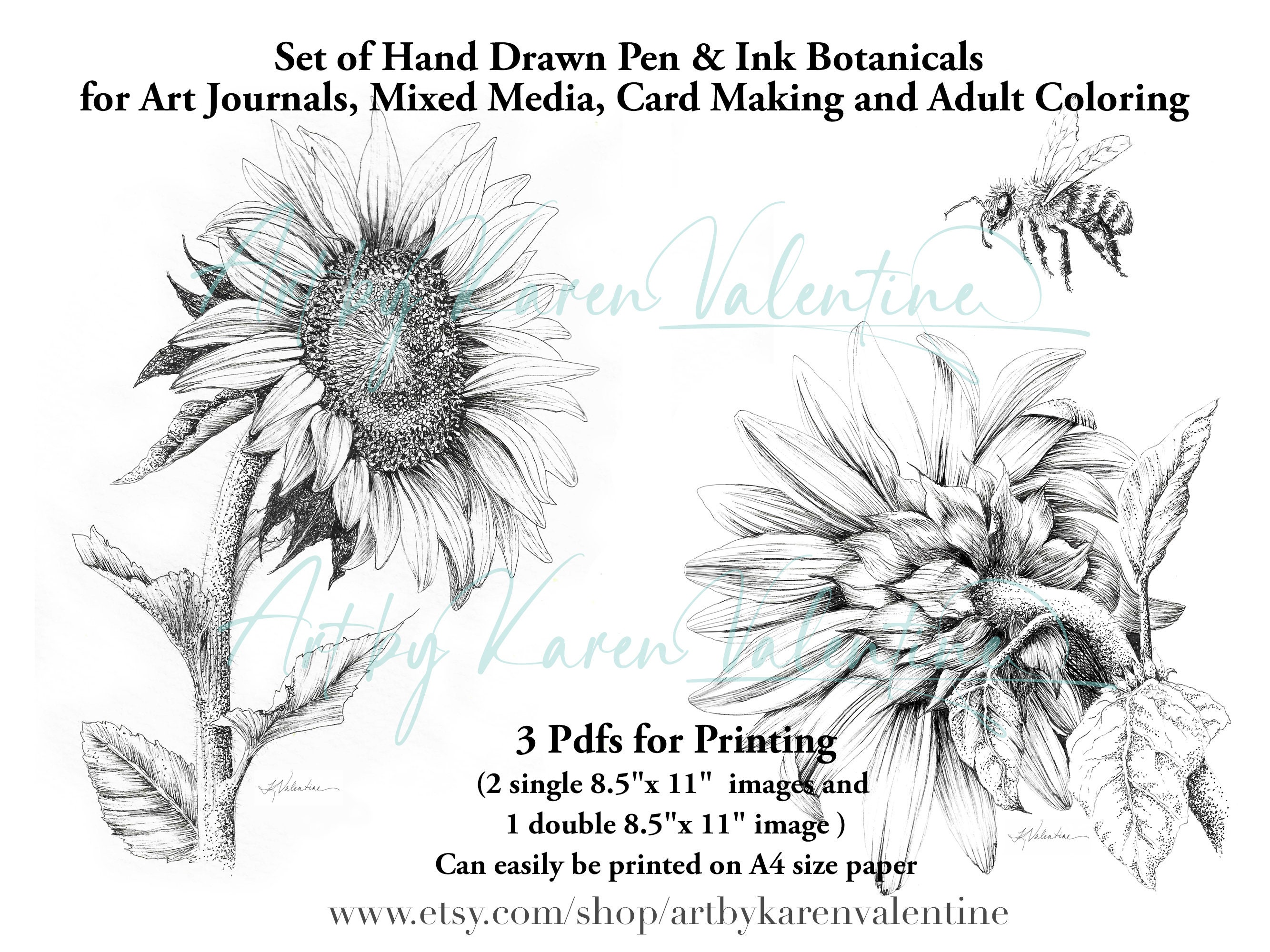 Art Journal Botanicals in Black Art Journal Botanicals in Black