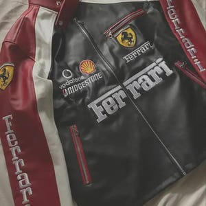 Leather ferrari jacket - Etsy 日本