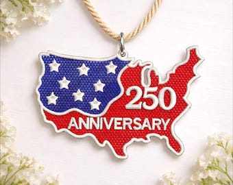 USA 250th Anniversary Lace Embroidery Design, 250 years FSL Ornament, Usa Map Lace Pattern (Downloadable Files in 2 Sizes )