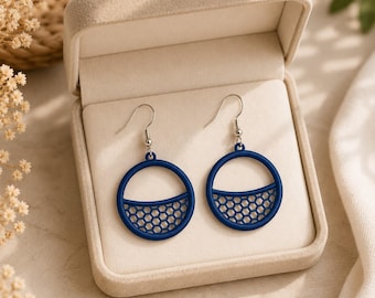 FSL Earrings, Semi Circle Lace Earrings, Machine Embroidery File, Free standing Lace Embroidery Pattern,( 2 Sizes Digital Download)