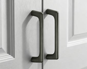 Brass Drawer Handle: Black Cabinet Pulls, Grey Closet Knobs